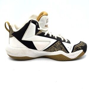 Moolah Press Break Black / White‎ / Gold Sneakers Basketball Shoes Kids Sz 7